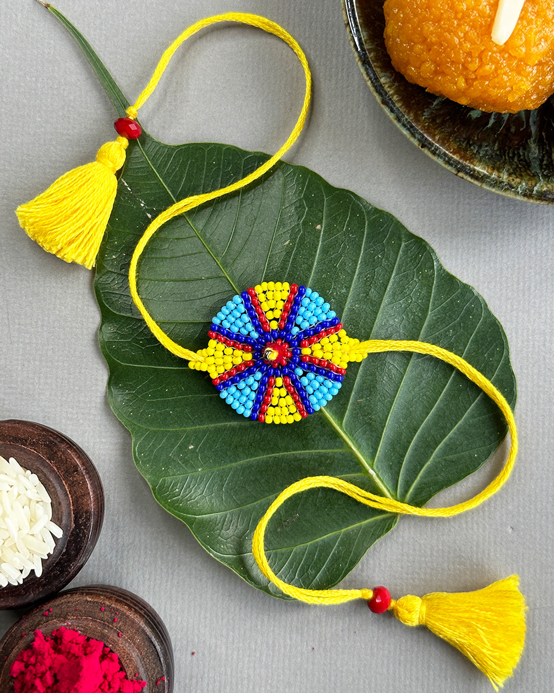 Yellow Handmade Rakhi