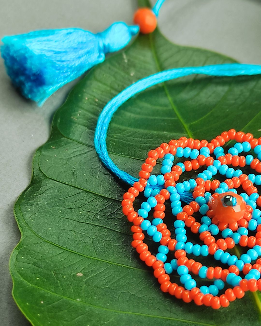 Orange Handmade Rakhi
