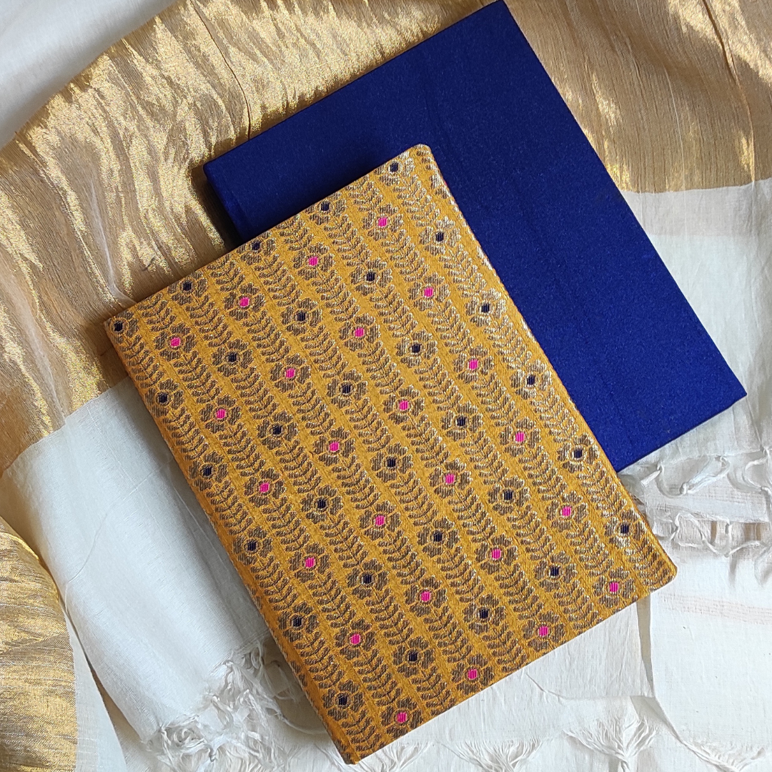 Handmade Journal - Mustard - Silk Route Collection