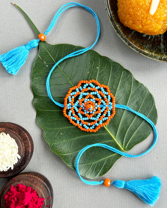 Orange Handmade Rakhi