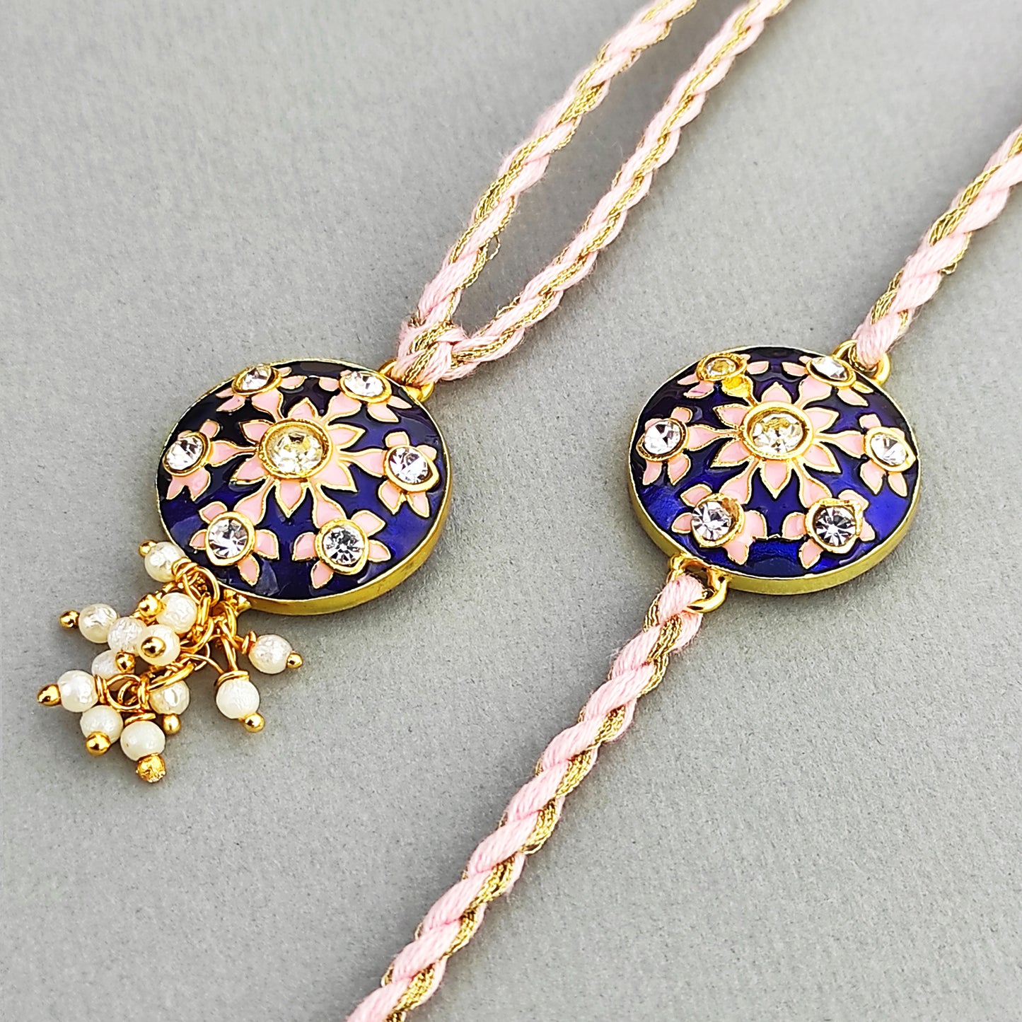 The Blue Buta Rakhi & Lumba - Set of 2