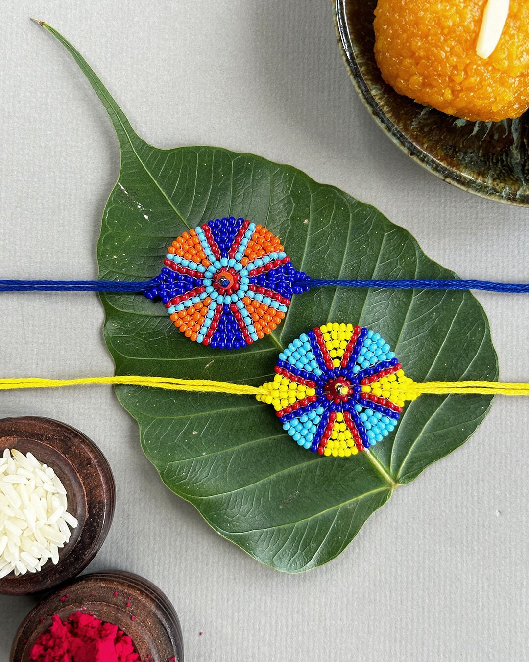 Handmade Rakhi Combo 1 - Set of 2 – JAMUNI DESIGN COMPANY