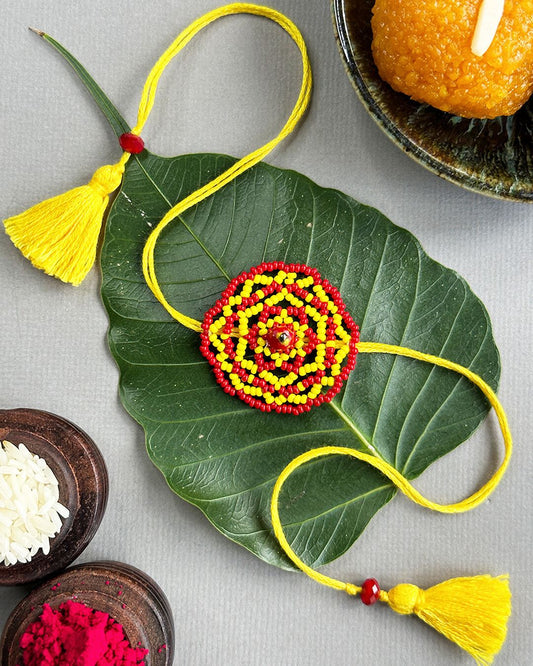 Red Handmade Rakhi