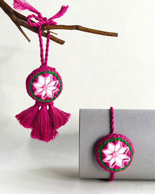 Gulaabi Aaina Handmade Rakhi
