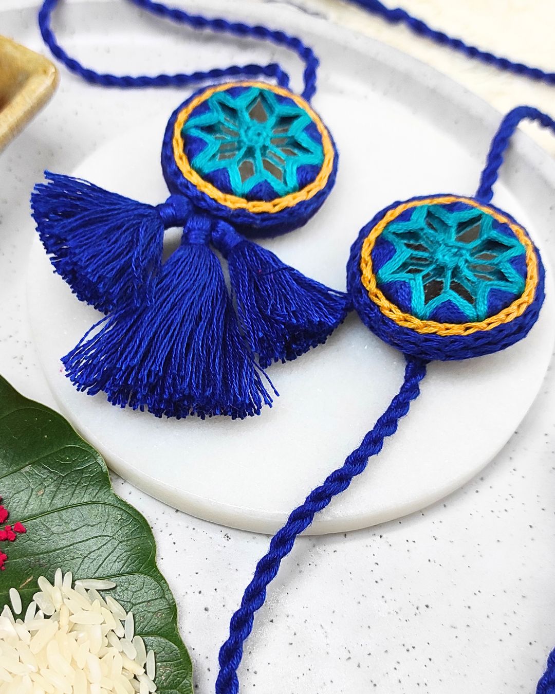 Neela Aaina Handmade Rakhi