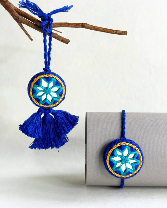 Neela Aaina Handmade Rakhi